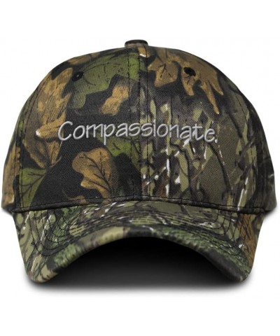 Custom Camo Baseball Cap Compassionate Human Values Values Cotton Forest Tree Green Design Only $13.80 Baseball Caps