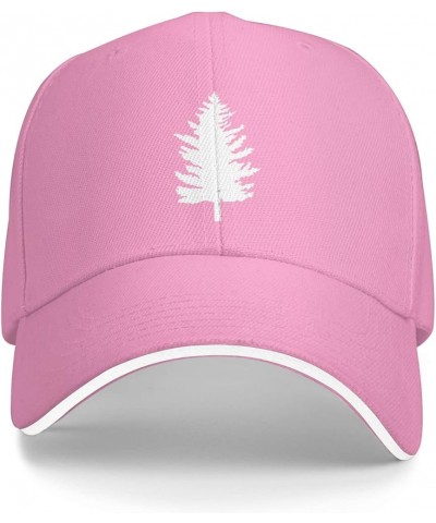 Pine Tree Hat Adjustable Sandwich Peaked Cap Outdoor Sports Baseball Cap Trucker Cap Pink $14.95 Baseball Caps