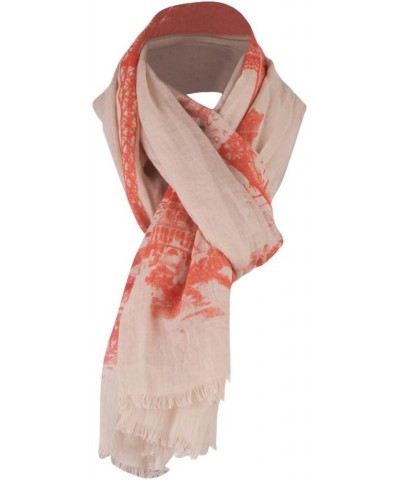 Women's Eiffel Summer Scarf Peach $18.54 Scarves