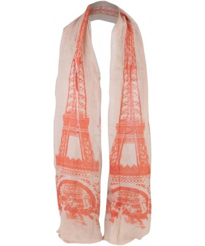 Women's Eiffel Summer Scarf Peach $18.54 Scarves