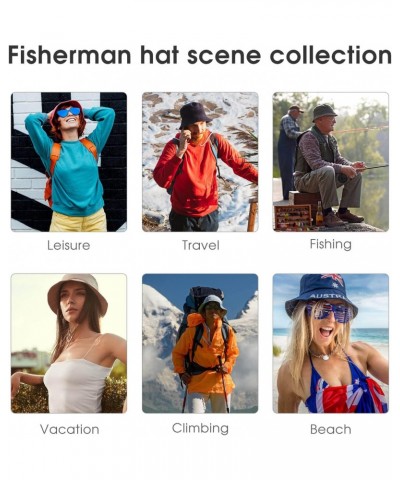 Bucket Hat for Women Beach Fisherman Hats Black White Musical Note Outdoor Fisherman Cap Beach Fishing Hat $13.11 Bucket Hats