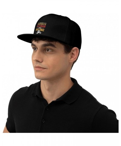 Never Underestimate an Old Man with A Dirt Bike Snapback Hats for Men Baseball Cap Trucker Hat Flat Brim Hats Black $13.05 Ba...