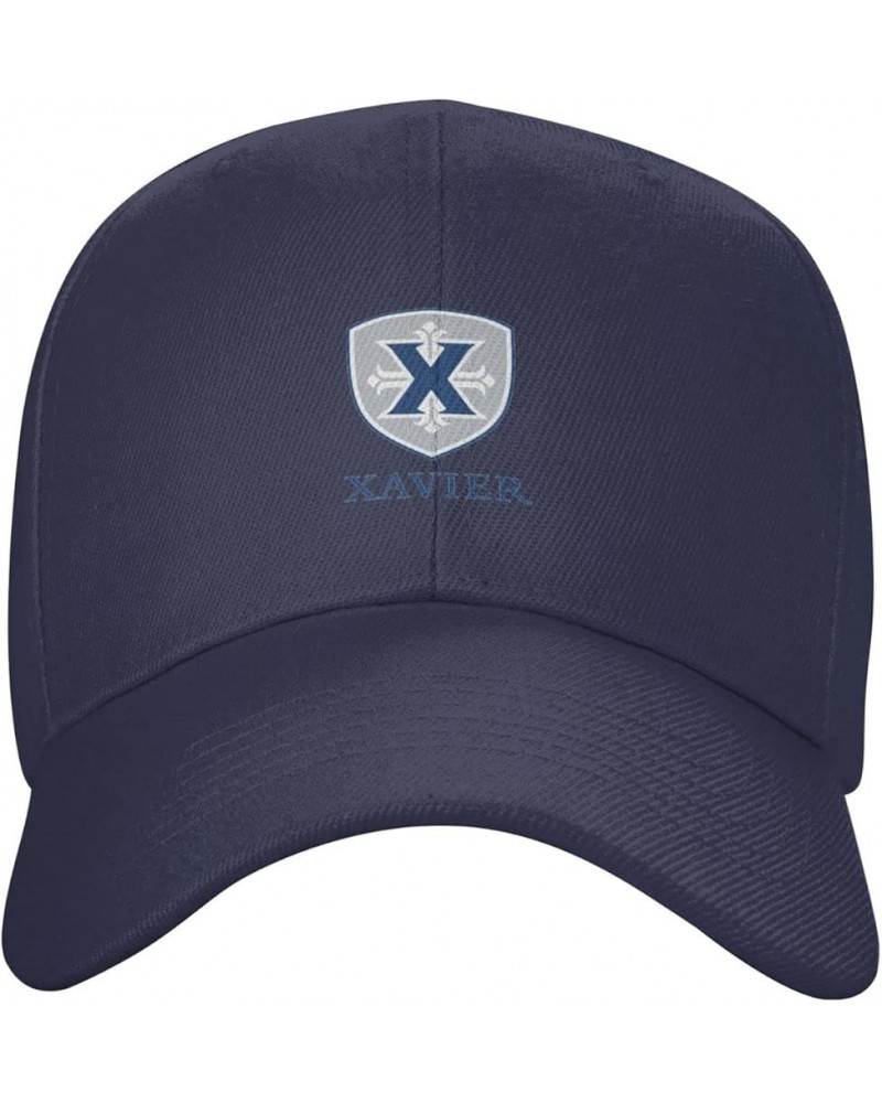 Xavier University Baseball Caps Dad Hats Adjustable Size Outdoor Cap Navy Blue $13.19 Baseball Caps