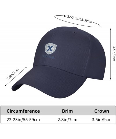 Xavier University Baseball Caps Dad Hats Adjustable Size Outdoor Cap Navy Blue $13.19 Baseball Caps