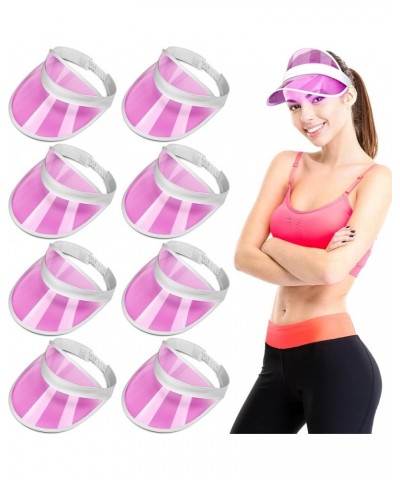 Green Plastic Casino Style Dealer Poker Visors Hats Clear Sun Visors Tennis Beach Bingo Dealer Golf Casino Hat Pink $11.39 Vi...