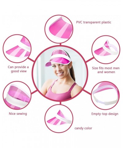 Green Plastic Casino Style Dealer Poker Visors Hats Clear Sun Visors Tennis Beach Bingo Dealer Golf Casino Hat Pink $11.39 Vi...