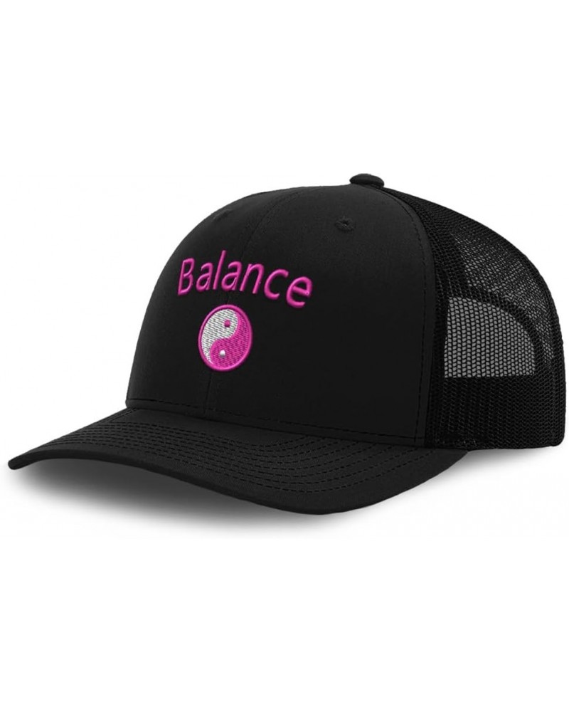 Trucker Hat Baseball Cap Balance Yin Yang Cotton Dad Hats for Men & Women Black $13.23 Baseball Caps