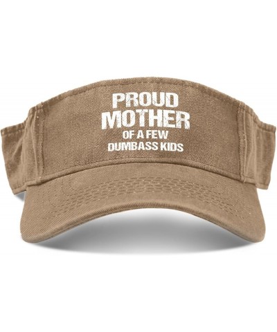 Proud Mother of A Few Dumbass Kids Hats Visor Hat for Adult Sun Visor Flodable Running Hats Pigment Khaki $8.39 Bucket Hats