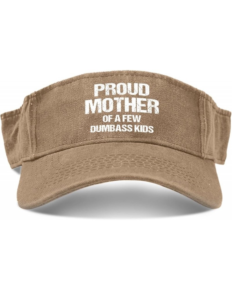 Proud Mother of A Few Dumbass Kids Hats Visor Hat for Adult Sun Visor Flodable Running Hats Pigment Khaki $8.39 Bucket Hats