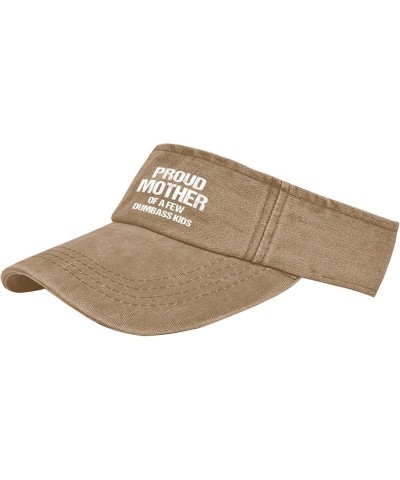 Proud Mother of A Few Dumbass Kids Hats Visor Hat for Adult Sun Visor Flodable Running Hats Pigment Khaki $8.39 Bucket Hats