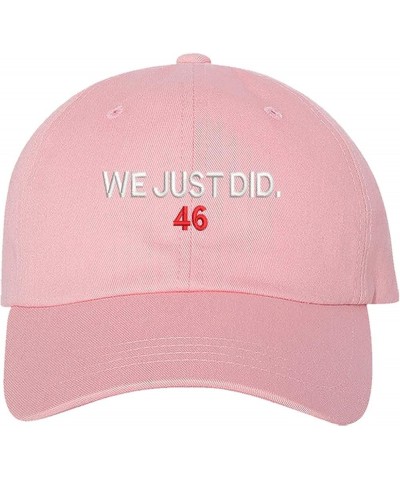 We Just Did 46 Baseball Hat- Joe Biden 46 President Hat Pink $10.58 Baseball Caps