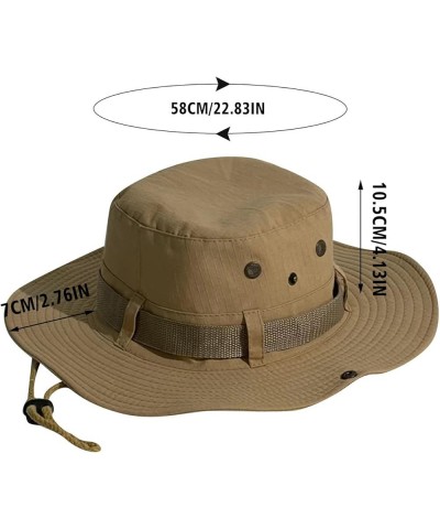 Women Fisherman Caps Mens and Womens Summer Outdoor Sun Protection Wide Brim Hat Outdoor Fisherman Caps Dark Gray $9.45 Sun Hats