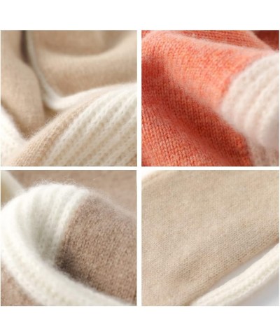 Cashmere Scarf Cross-Perforated Knitted Scarf Parent-Child Scarf for Men and Women Winter Warm Products $26.20 Scarves