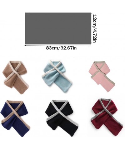 Cashmere Scarf Cross-Perforated Knitted Scarf Parent-Child Scarf for Men and Women Winter Warm Products $26.20 Scarves