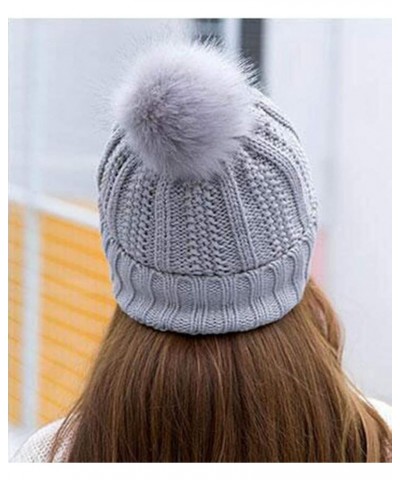 Beanies Women Winter Warm Skullies Knitted Beanie Cute Beanie Outdoor Beanie Cozy Slouchy Skullies Stretchy Skull Cap Grey $1...