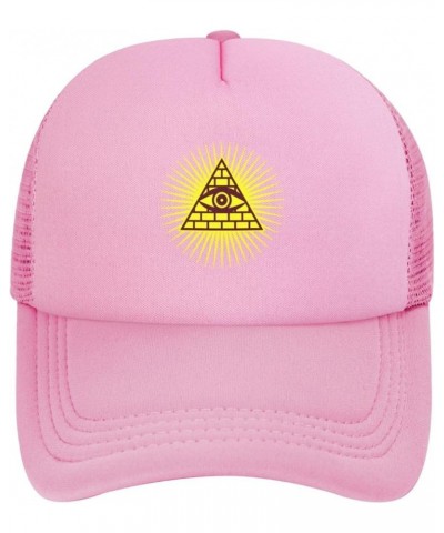 Eye of god All Seeing Eye of Horu Trucker Hat Men Mesh Baseball Cap Women Dad Hat Sun Hat Baseball Hats Black Pink $10.20 Bas...