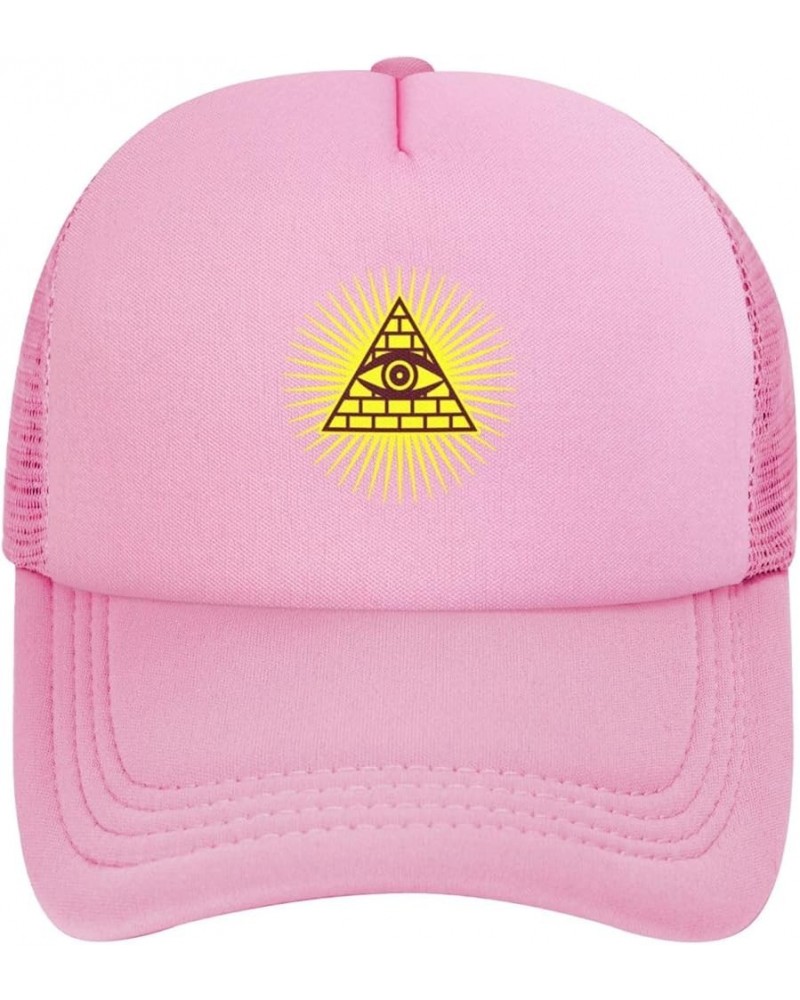 Eye of god All Seeing Eye of Horu Trucker Hat Men Mesh Baseball Cap Women Dad Hat Sun Hat Baseball Hats Black Pink $10.20 Bas...