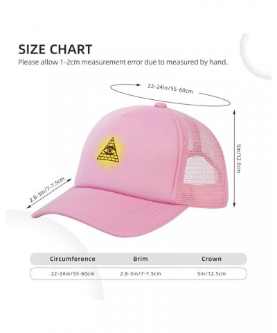 Eye of god All Seeing Eye of Horu Trucker Hat Men Mesh Baseball Cap Women Dad Hat Sun Hat Baseball Hats Black Pink $10.20 Bas...