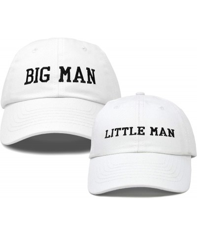 Big Man Little Man Hat Father Son Matching Cap Fun Gifts White $12.00 Baseball Caps