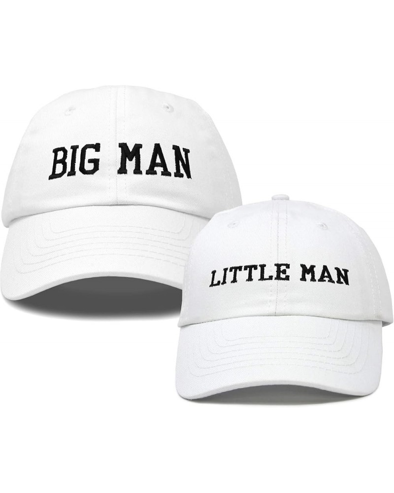 Big Man Little Man Hat Father Son Matching Cap Fun Gifts White $12.00 Baseball Caps