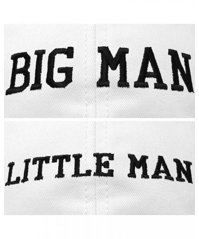 Big Man Little Man Hat Father Son Matching Cap Fun Gifts White $12.00 Baseball Caps