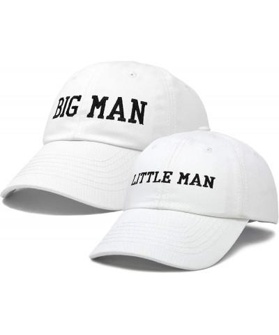 Big Man Little Man Hat Father Son Matching Cap Fun Gifts White $12.00 Baseball Caps