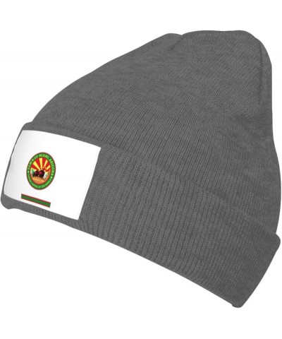 Flag of Miami, Arizona Beanie Hat for Men Women Soft Cozy Skull Cap Winter Warm Knit Hats Deep Heather $11.38 Skullies & Beanies