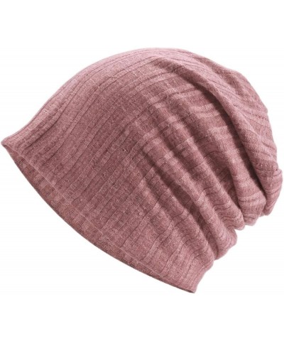 Hat Spring, Summer and Autumn Thin Men and Women Sleeve Cap Breathable Soft Fashion Pile heap Cap Pink $9.79 Bucket Hats