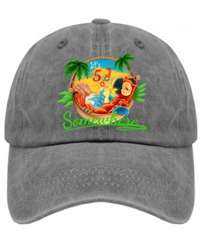 Jimmy Music Buffett Accessories Hat It is 5 Oclock Somewhere Hats Sun Hat Sports Hat Pigment Black Hats Pigment Gray $11.59 B...