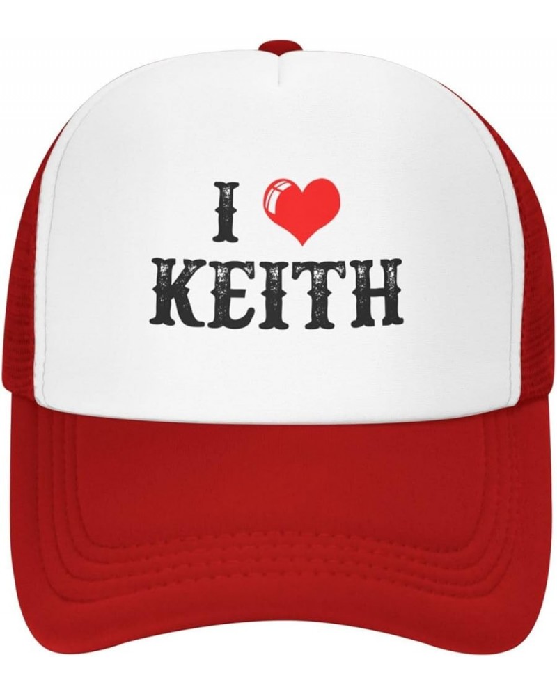 Should Have Been A Cowboy Hats I Love Keith hat & Funny Cycling Hat & Gifts Baseball Hats and Red $13.79 Cowboy Hats