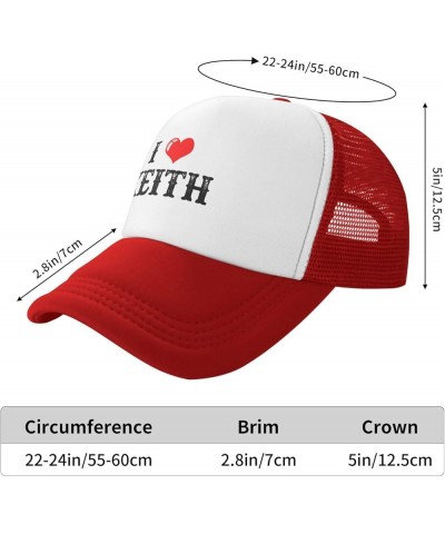 Should Have Been A Cowboy Hats I Love Keith hat & Funny Cycling Hat & Gifts Baseball Hats and Red $13.79 Cowboy Hats