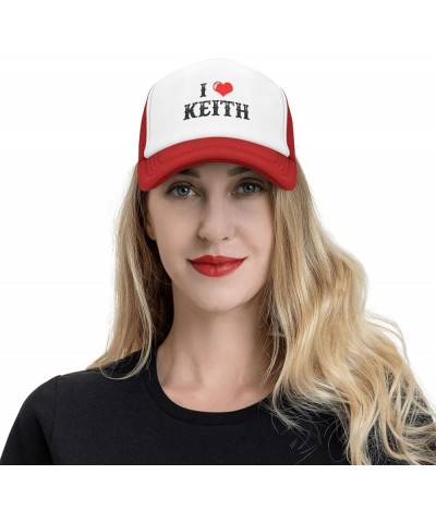 Should Have Been A Cowboy Hats I Love Keith hat & Funny Cycling Hat & Gifts Baseball Hats and Red $13.79 Cowboy Hats