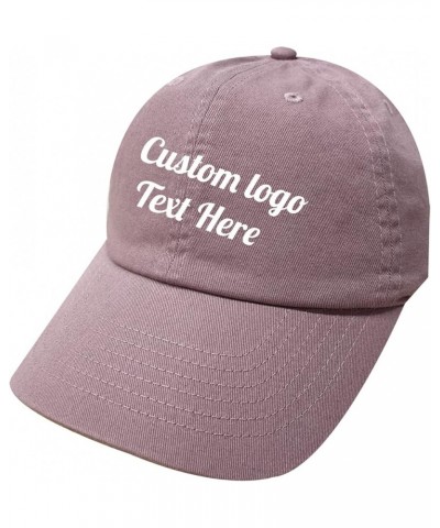 Ps1400 Unisex Pastel Stitching Embroidery Custom Logo Text Cotton Baseball Caps Mauve $10.25 Baseball Caps