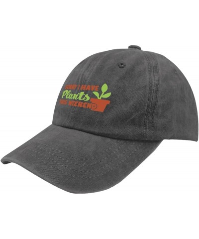 Sorry I Have Plants This Weekend - Funny House Plant Lover Sun Hat Running Hats for Women Pigment Black Running Hat Pigment B...