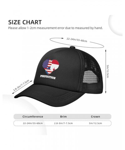 Trucker Hat Mesh Baseball Cap Adjustable Dad Hat Unisex Black $11.48 Baseball Caps