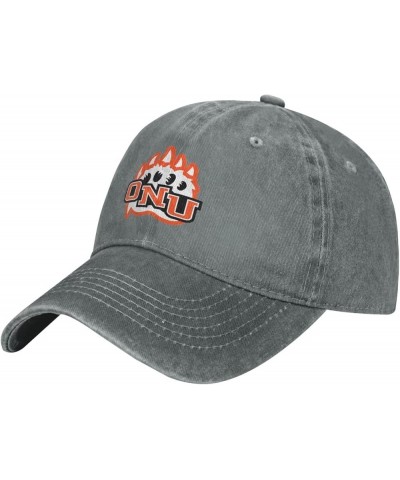 Ohio Northern University Logo Cowboy Hats，Unisex Adjustable for Hat Baseball Cap Casquette Gray $24.90 Cowboy Hats