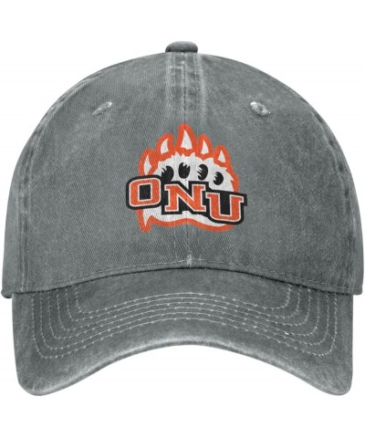 Ohio Northern University Logo Cowboy Hats，Unisex Adjustable for Hat Baseball Cap Casquette Gray $24.90 Cowboy Hats