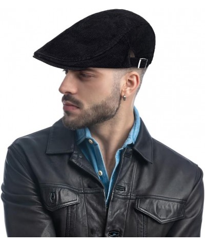 Men Cotton Newsboy Ivy Driving Hat Fitted Flat Cap Sun-Proof Men Summer Cap Casual Adjustable Flat Cap for Men Travel Work Gr...