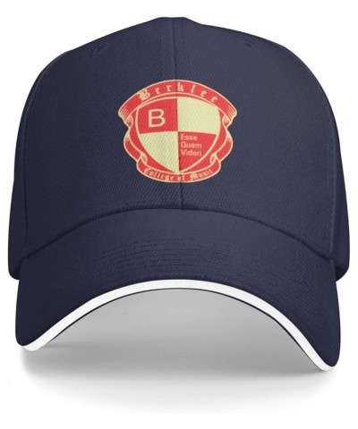 Berklee College of Music Logo Unisex Classic Hat Adjustable Fashion Casquette for Men Women Navy Blue $8.26 Baseball Caps