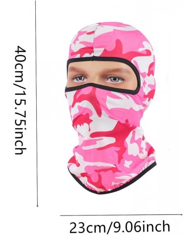 Thin Balaclava Mask Head Mask Full Face Mask Windproof Sun UV Protection Hood for Women Men 5 Python Blue+camo Blue+camo Ligh...