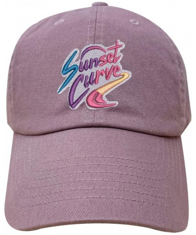 Ps1400 Unisex Pastel Stitching Embroidery Custom Logo Text Cotton Baseball Caps Mauve $10.25 Baseball Caps