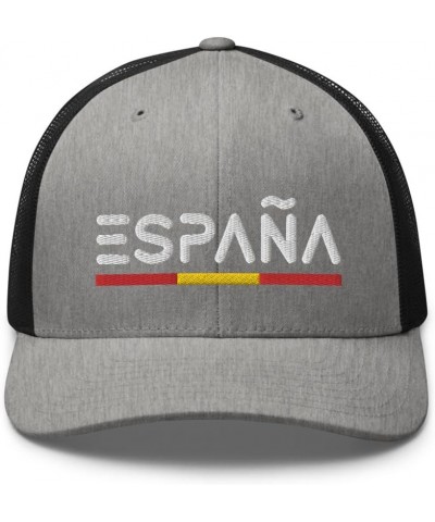 Minimal Spain Flag Trucker Hat Mesh España Trucker Cap Heather/ Black $18.14 Baseball Caps