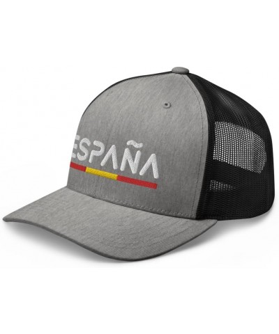 Minimal Spain Flag Trucker Hat Mesh España Trucker Cap Heather/ Black $18.14 Baseball Caps