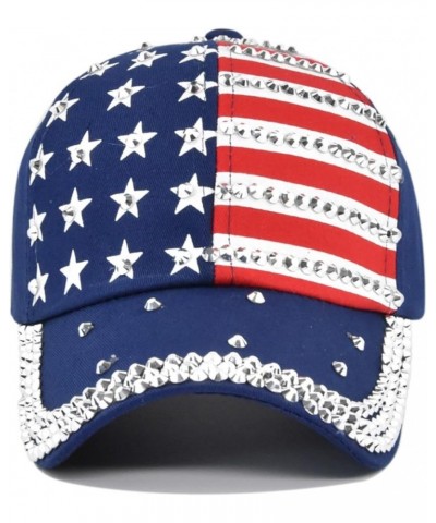 USA Fishing Mesh Ballcap Flag Patch America Outdoors Trucker Baseball Cap 4Th of July Baseball Cap Navy $6.52 Baseball Caps