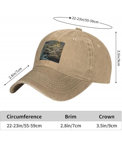 August Band Burns Red Hat Cap Washed Denim Baseball Cap Truck Cap Adjustable Peaked Cap for Men Women Black Natural $11.17 Ba...