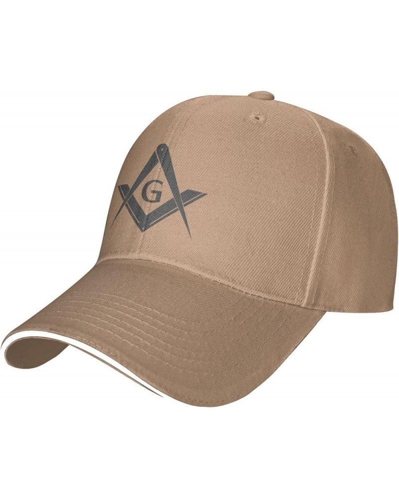 Masonic Baseball Cap Men Ponytail Hat Women Dad Hat Sun Hat Adjustable Trucker Hat Black Natural $10.98 Baseball Caps