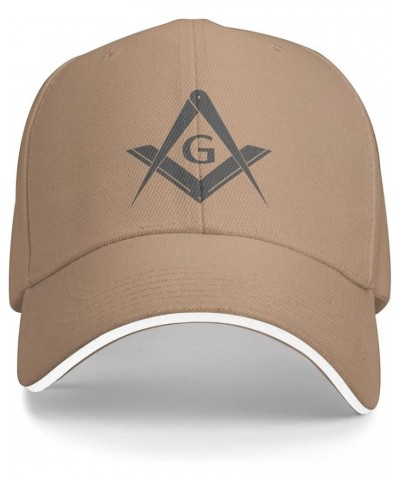 Masonic Baseball Cap Men Ponytail Hat Women Dad Hat Sun Hat Adjustable Trucker Hat Black Natural $10.98 Baseball Caps