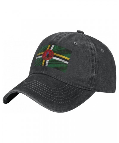 Dominica Flag Vintage Cowboy Baseball Cap Denim Hat Classic Adjustable4 $13.18 Baseball Caps