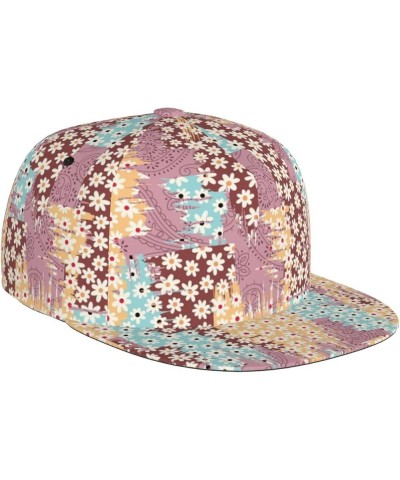 Paisley Baseball Cap, Flat Brim Trucker Hat, Buckle Adjustable Paisley22 $11.19 Baseball Caps