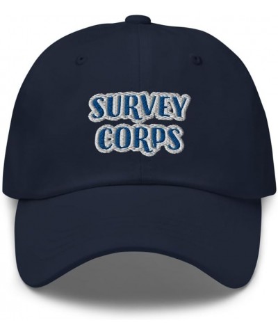 Survey Corp Titan Anime Manga Unisex Classic Hat Baseball Cap Navy $18.77 Baseball Caps